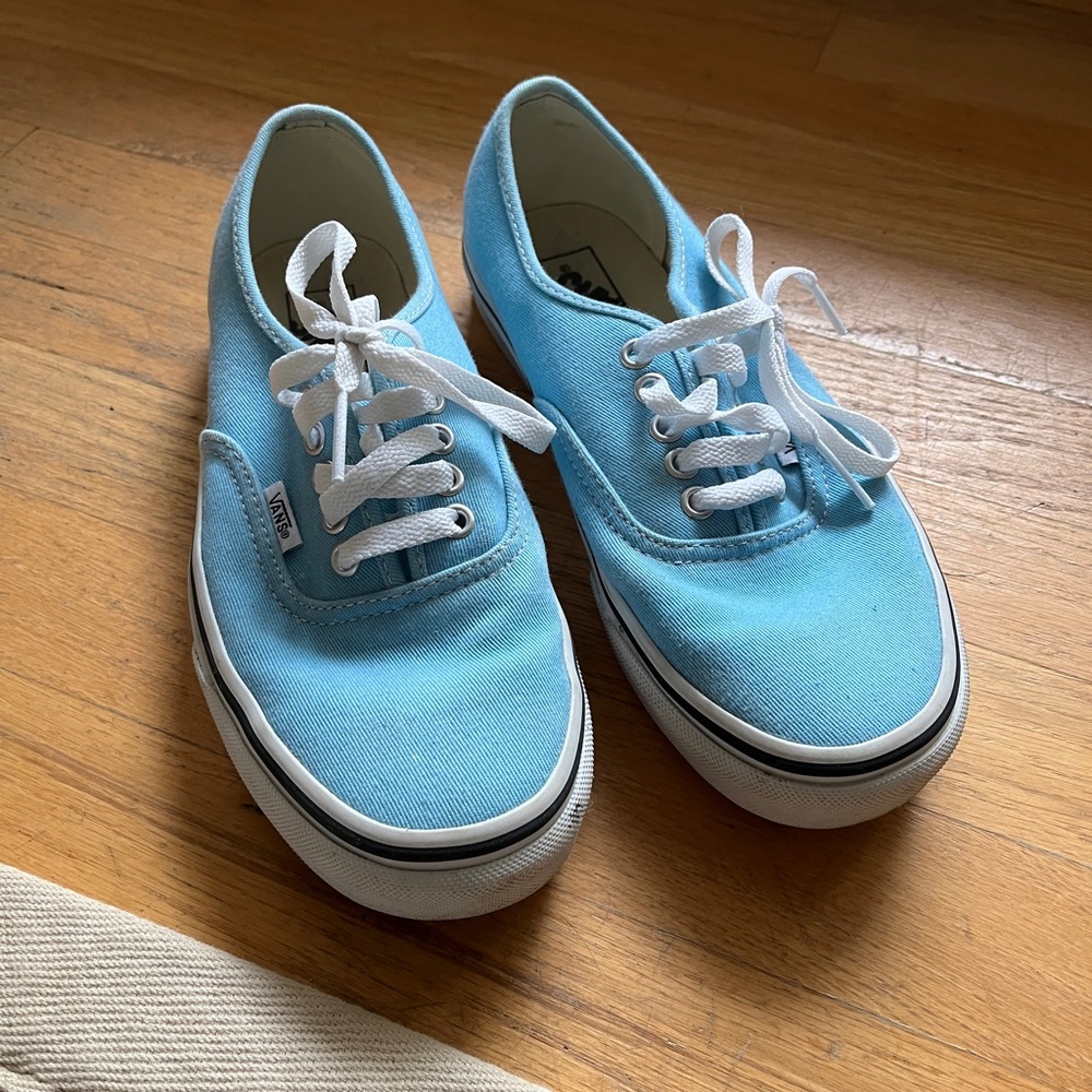 Vans Canvas Shoes, Sky Blue, M (7), W (8.5)